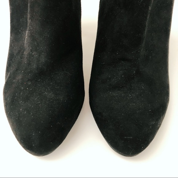 🚫 SOLD Aldo Suede Leather Rhinestone Heel Booties 7.5 - Picture 7 of 9